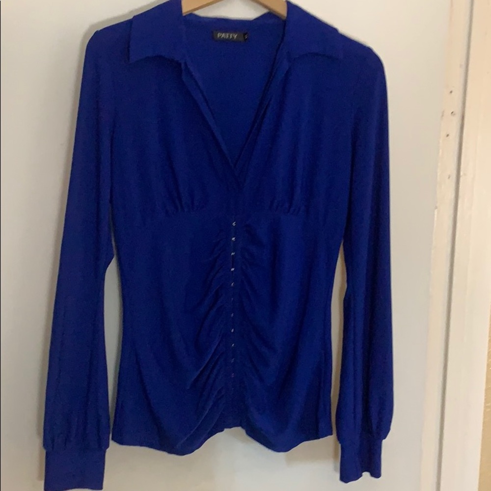 Nice royal blue women’s blouse.